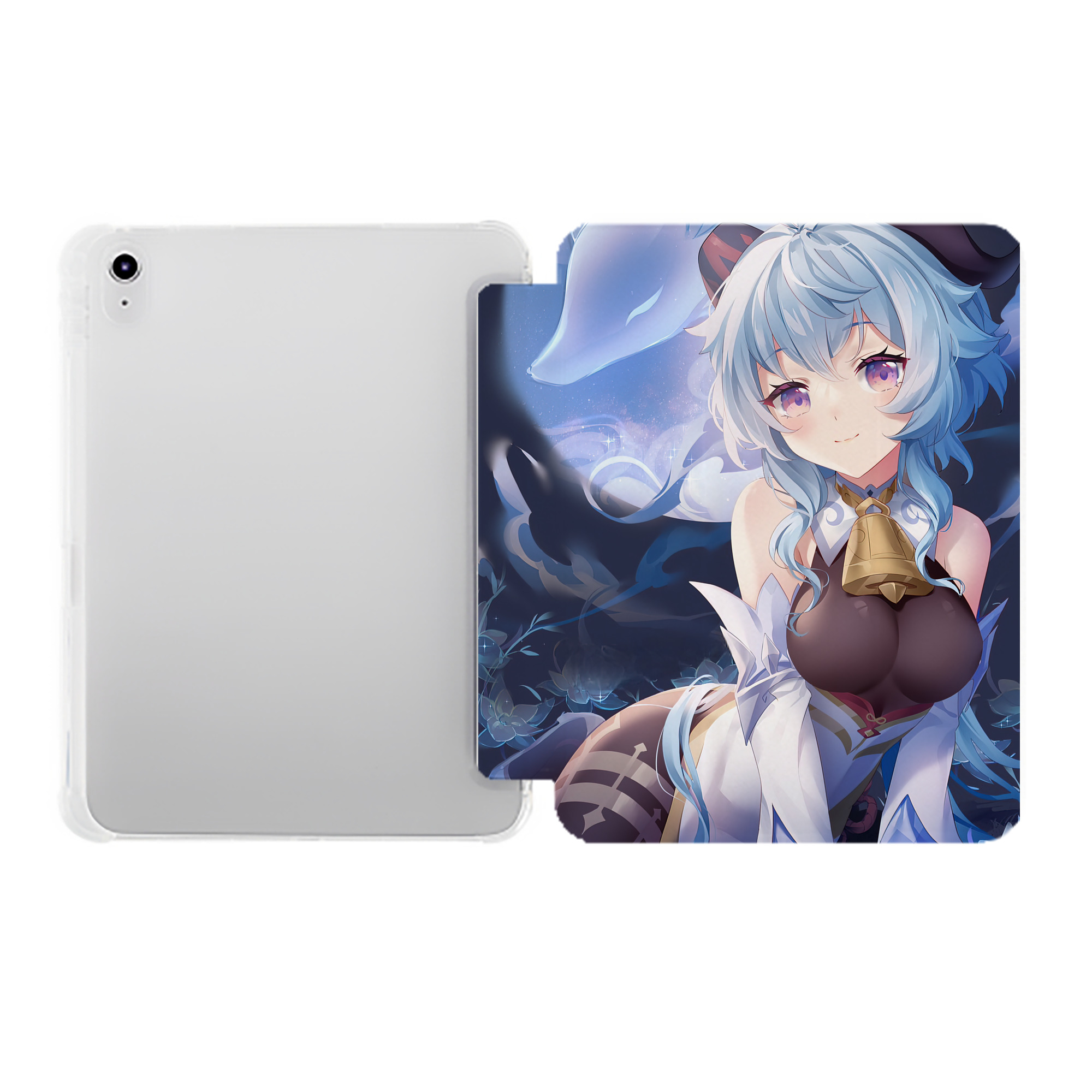 げんし神 genshin IPad ケース ペン収納付き 三つ折りスタンド PUレザー×シリコン 対応機種9.5/10.5/10.9インチ